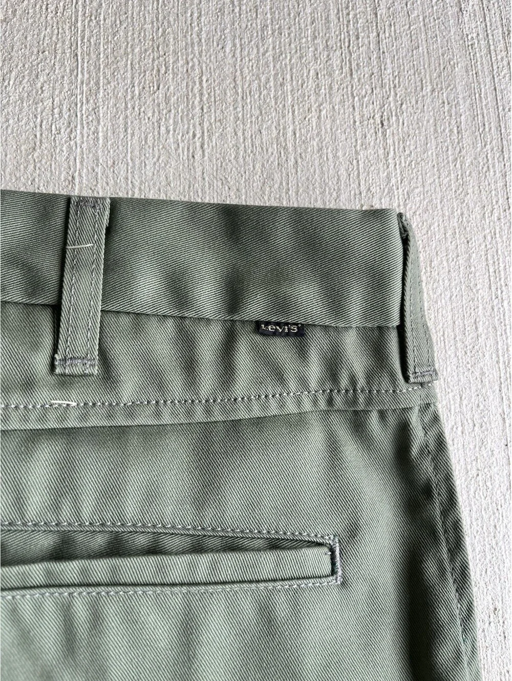 Vintage Levi's Sta-Prest Olive Green Chino Pants 36x34